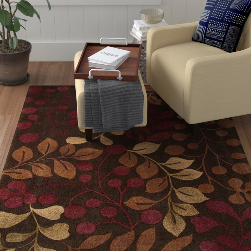 Red Barrel Studio® Brittni HandTufted Red/Brown Area Rug & Reviews
